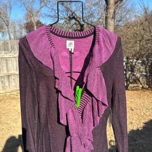 NWT zoxo embellished 3d sweater tunic m $228
Vivid Magenta
Cotton blend